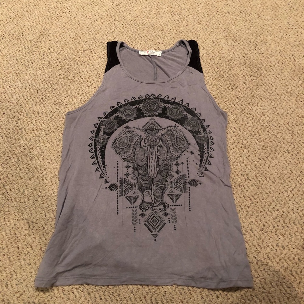 Boho Elephant Tank Top